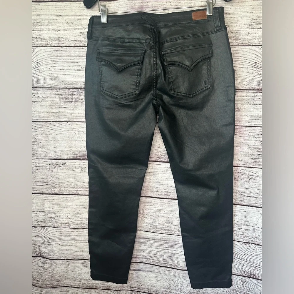 Anthropologie Joie | Sexy Coated Faux Leather Denim | High Rise ! Cargo … - Picture 3 of 10